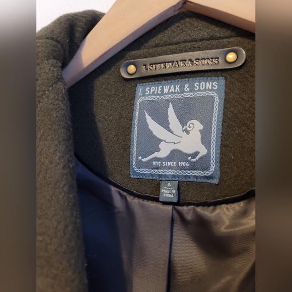 Spiewak & Sons - Montgomery Wool Coat - Size S - Army Green - Picture 3 of 8